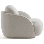 Полукруглое кресло из обивки меланж Halle Melange Armchair варинант исполнения - 5 | Loft Concept в Воронеже