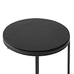 Кофейный столик круглый чёрный Compact Loft варинант исполнения - 3 | Loft Concept в Воронеже