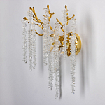 Бра золотого цвета с ветвями и хрустальными подвесками FAIRYTREE Light варинант исполнения - 3 | Loft Concept в Воронеже