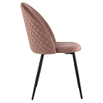 Мягкий стул в велюре пыльно-розового цвета Miruna Chair варинант исполнения - 5 | Loft Concept в Воронеже