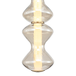 Подвесной светильник светодиодный с стеклянным волнообразным плафоном Amphora of Light варинант исполнения - 4 | Loft Concept в Воронеже