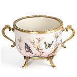 Фарфоровая чаша с бронзовыми элементами Eden Garden варинант исполнения - 1 | Loft Concept в Воронеже