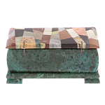 Шкатулка с мозаикой из натуральных камней Stone Casket варинант исполнения - 4 | Loft Concept в Воронеже