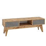 ТВ-тумба с фасадом цвета серый бетон Grace of Furniture  варинант исполнения - 1 | Loft Concept в Воронеже