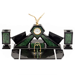 Настольный канцелярский набор из нефрита с декором в виде орла Golden Eagle варинант исполнения - 1 | Loft Concept в Воронеже