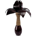 Настольная лампа черная INDONESIAN LAMPS варинант исполнения - 1 | Loft Concept в Воронеже