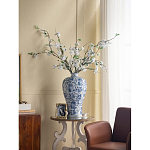 Ваза фарфоровая высокая с синими цветочными мотивами Independence варинант исполнения - 5 | Loft Concept в Воронеже