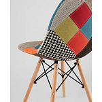 Пластиковый стул на ножках из массива бука Eames Пэчворк варинант исполнения - 3 | Loft Concept в Воронеже