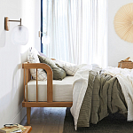 Кровать из массива дуба с пружинным блоком Mateta варинант исполнения - 8 | Loft Concept в Воронеже