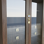 Дизайнерский шкаф витрина Elsa Dreams Walnut с 4-мя ящиками варинант исполнения - 5 | Loft Concept в Воронеже