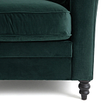 Кресло с обивкой из хлопкового велюра Porter Green Armchair варинант исполнения - 5 | Loft Concept в Воронеже