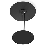 Стол журнальный с круглой столешницей из стекла Gray and Gold Marble варинант исполнения - 6 | Loft Concept в Воронеже