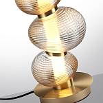 Настольная лампа с 3-мя рифлеными стеклянными шарами Marcelh Light варинант исполнения - 4 | Loft Concept в Воронеже