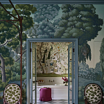 Обои ручная роспись Malmaison Special Colourway on Auguste scenic paper варинант исполнения - 2 | Loft Concept в Воронеже