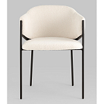 Стул Brace букле белый варинант исполнения - 4 | Loft Concept в Воронеже