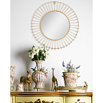 Зеркало круглое настенное в металлической оправе Modern Mirror Space варинант исполнения - 4 | Loft Concept в Воронеже