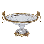 Чаша из прозрачного стекла с рельефным ободком и фигурками стрекоз Eden Garden варинант исполнения - 1 | Loft Concept в Воронеже