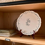 Книжный шкаф из массива сосны с металлической лестницей Burton Wood Cabinet варинант исполнения - 9 | Loft Concept в Воронеже