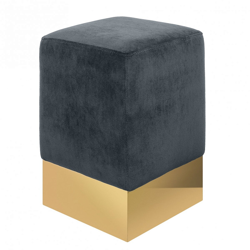 STELLA STOOL Серый пуф Золотой Серый STELLA STOOL Серый пуф Золотой Серый в Воронеже | Loft Concept