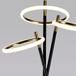 Торшер с 3-мя круглыми светодиодными лампами на черной триноге Underlining варинант исполнения - 3 | Loft Concept в Воронеже