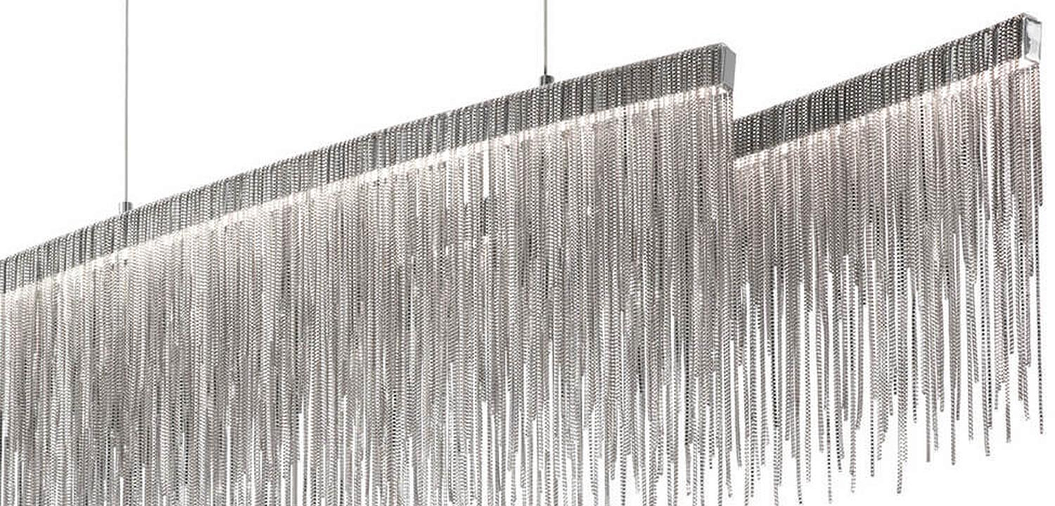 Люстра Atlantis Chain Chandelier Line Chrome Люстра Atlantis Chain Chandelier Line Chrome - Loft-Concept в Воронеже