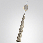 Бра с шарообразным плафоном из белого стекла с подвеской из камня Agatelle варинант исполнения - 7 | Loft Concept в Воронеже