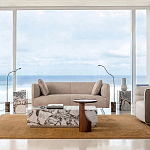 Приставной столик из массива дерева Walnut варинант исполнения - 8 | Loft Concept в Воронеже