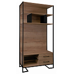 Стеллаж под TV в стиле лофт с открытыми полками и ящиками Urban Style Space варинант исполнения - 1 | Loft Concept в Воронеже