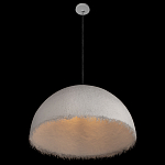 Подвесной светильник в форме купола белого цвета с ажурной бахромой Tactile Line варинант исполнения - 5 | Loft Concept в Воронеже