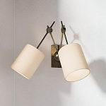 Бра с двумя тканевыми абажурами в форме цилиндра Prerequisites варинант исполнения - 3 | Loft Concept в Воронеже