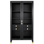 Дизайнерский шкаф витрина Elsa Dreams Black с 4-мя ящиками варинант исполнения - 1 | Loft Concept в Воронеже