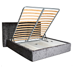 Кровать двуспальная серая с подъемным механизмом  Selecting the Best варинант исполнения - 2 | Loft Concept в Воронеже