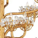 Люстра золотая в виде растения Golden Flower Glade варинант исполнения - 1 | Loft Concept в Воронеже