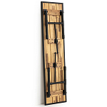 Скамья с сиденьем из массива акации Damon Industrial Wooden Bench варинант исполнения - 3 | Loft Concept в Воронеже