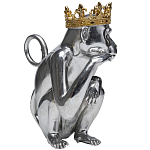 Статуэтка обезьяна в короне серебряная Golden Monkey варинант исполнения - 4 | Loft Concept в Воронеже