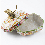 Фарфоровая шкатулка с бронзовой стрекозой Eden Garden варинант исполнения - 4 | Loft Concept в Воронеже