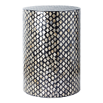 Столик круглый с инкрустацией Laura Black варинант исполнения - 1 | Loft Concept в Воронеже