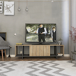 ТВ-тумба с откидной дверцей и 4-мя полками ZITANO TV STAND OAK варинант исполнения - 1 | Loft Concept в Воронеже