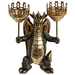 Подсвечник в виде дракона Dragon with Two Candlesticks варинант исполнения - 1 | Loft Concept в Воронеже