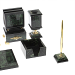 Настольный письменный набор из нефрита в подарочной коробке Victorious варинант исполнения - 5 | Loft Concept в Воронеже