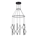 Люстра светодиодная с 6-ю сферическими стеклянными плафонами Splatter варинант исполнения - 1 | Loft Concept в Воронеже