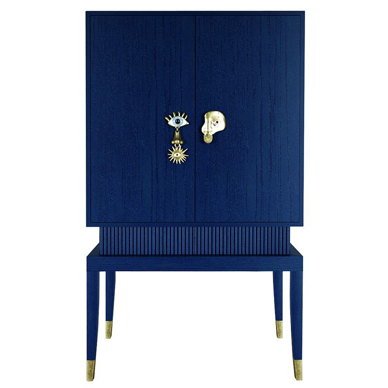 Кабинетный шкаф Elsa Dreams Blue с 2-мя ящиками Синий в Воронеже | Loft Concept 