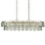 Люстра овальной формы с каскадом из декоративных элементов Harmony of Light варинант исполнения - 3 | Loft Concept в Воронеже