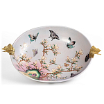 Белое фарфоровое блюдо с изображением бабочек Eden Garden варинант исполнения - 2 | Loft Concept в Воронеже