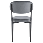 Стул с круглым сиденьем на металлическом основании ALFIE CHAIR Grey варинант исполнения - 3 | Loft Concept в Воронеже