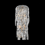 Бра с каскадом из прозрачного хрусталя и корпусом из металла цвета хром Constant Sparks варинант исполнения - 3 | Loft Concept в Воронеже