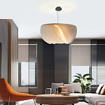 Подвесной светильник с белыми изящными декоративными лепестками Volumetric Petal Lamp варинант исполнения - 5 | Loft Concept в Воронеже