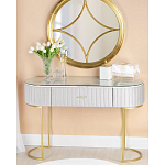 Консоль овальная на золотистых фигруных ножках Wall Console варинант исполнения - 4 | Loft Concept в Воронеже