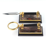 Настольный письменный набор из яшмы и долерита с декором Двуглавый орел Manager Organizer варинант исполнения - 5 | Loft Concept в Воронеже