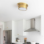 Потолочный светильник круглый цвета состаренная латунь Modern Simple Ceiling Light варинант исполнения - 3 | Loft Concept в Воронеже